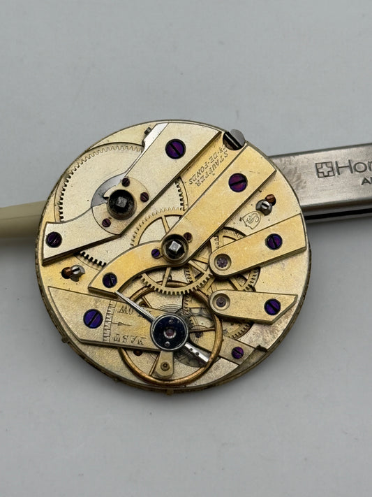 stauffer cx de fonds chiavetta cilindro keys cylinder pocket watch movement 33.8mm