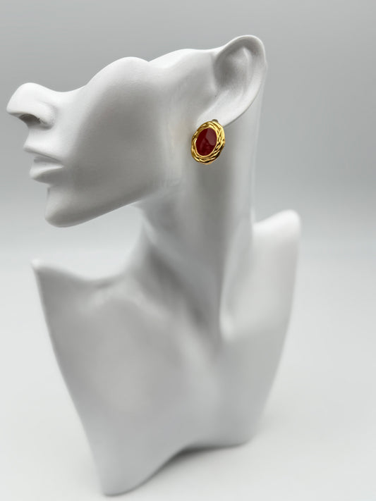 orecchino earring gold plated acciaio steel aisi 316l