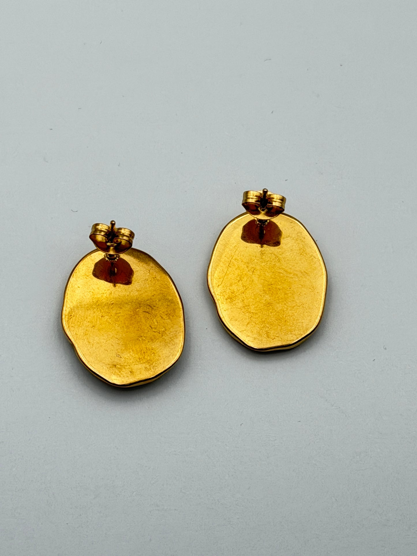 orecchino earring gold plated acciaio steel aisi 316l