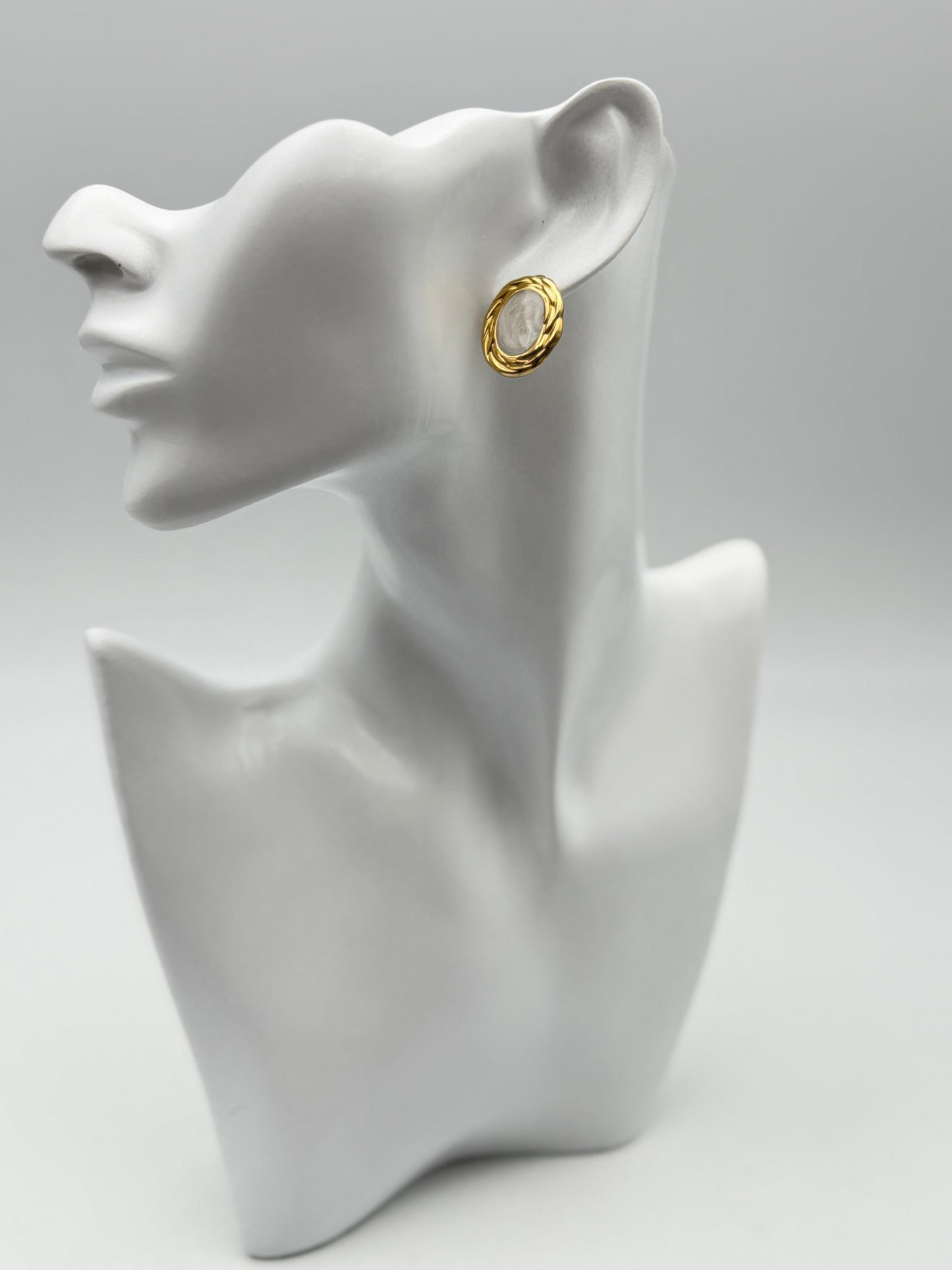 orecchino earring gold plated acciaio steel aisi 316l