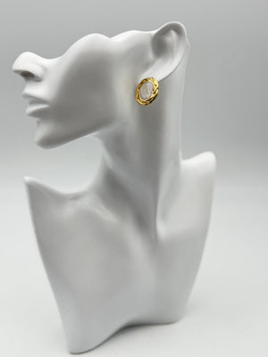 orecchino earring gold plated acciaio steel aisi 316l