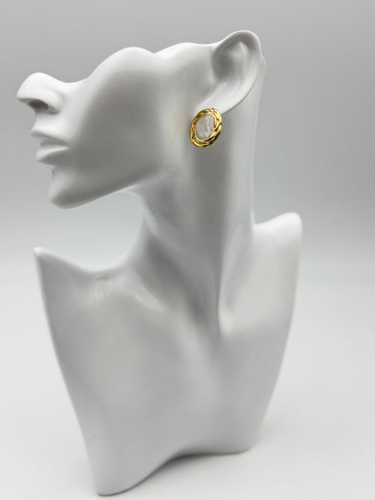 orecchino earring gold plated acciaio steel aisi 316l