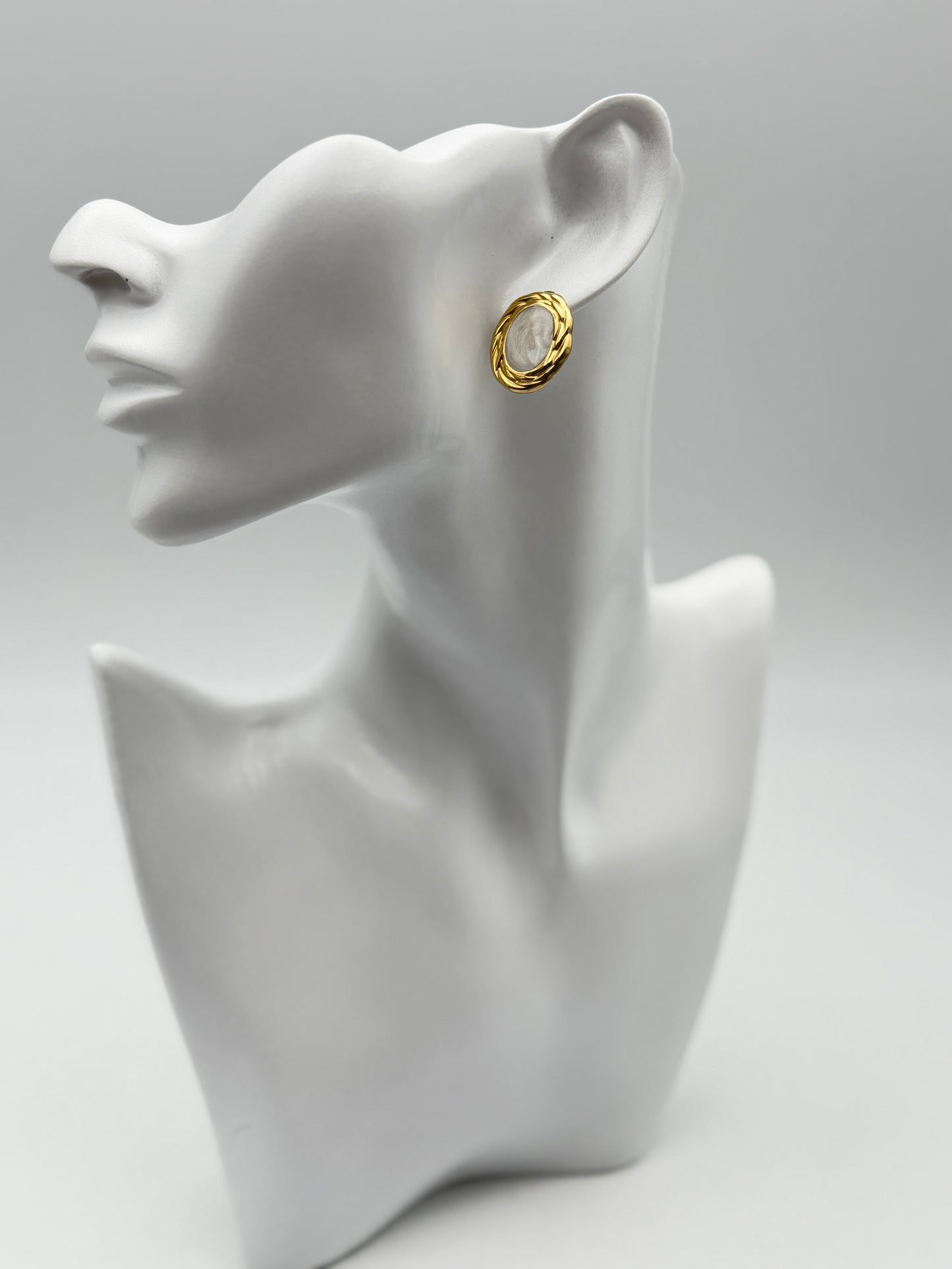 orecchino earring gold plated acciaio steel aisi 316l