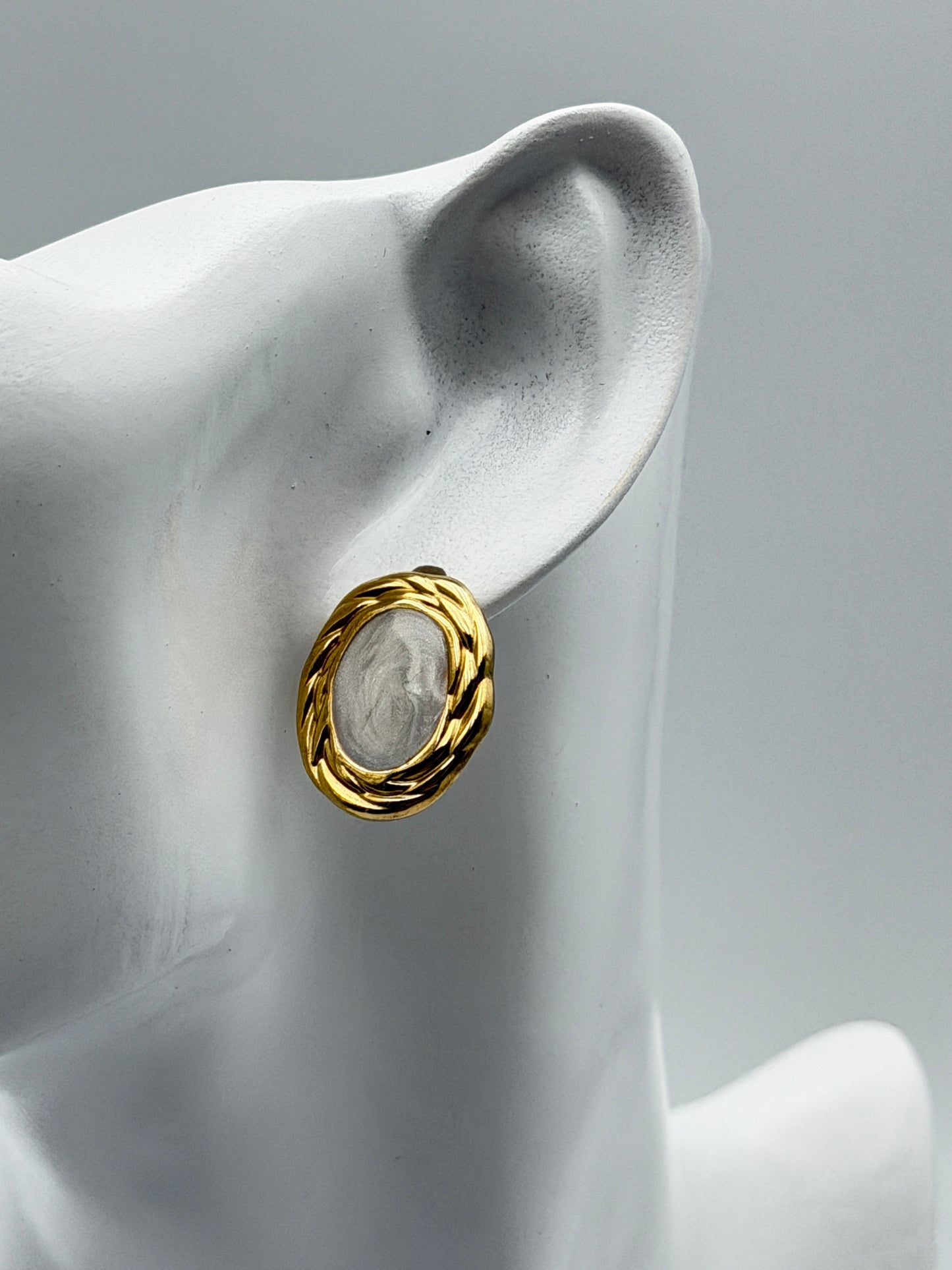 orecchino earring gold plated acciaio steel aisi 316l