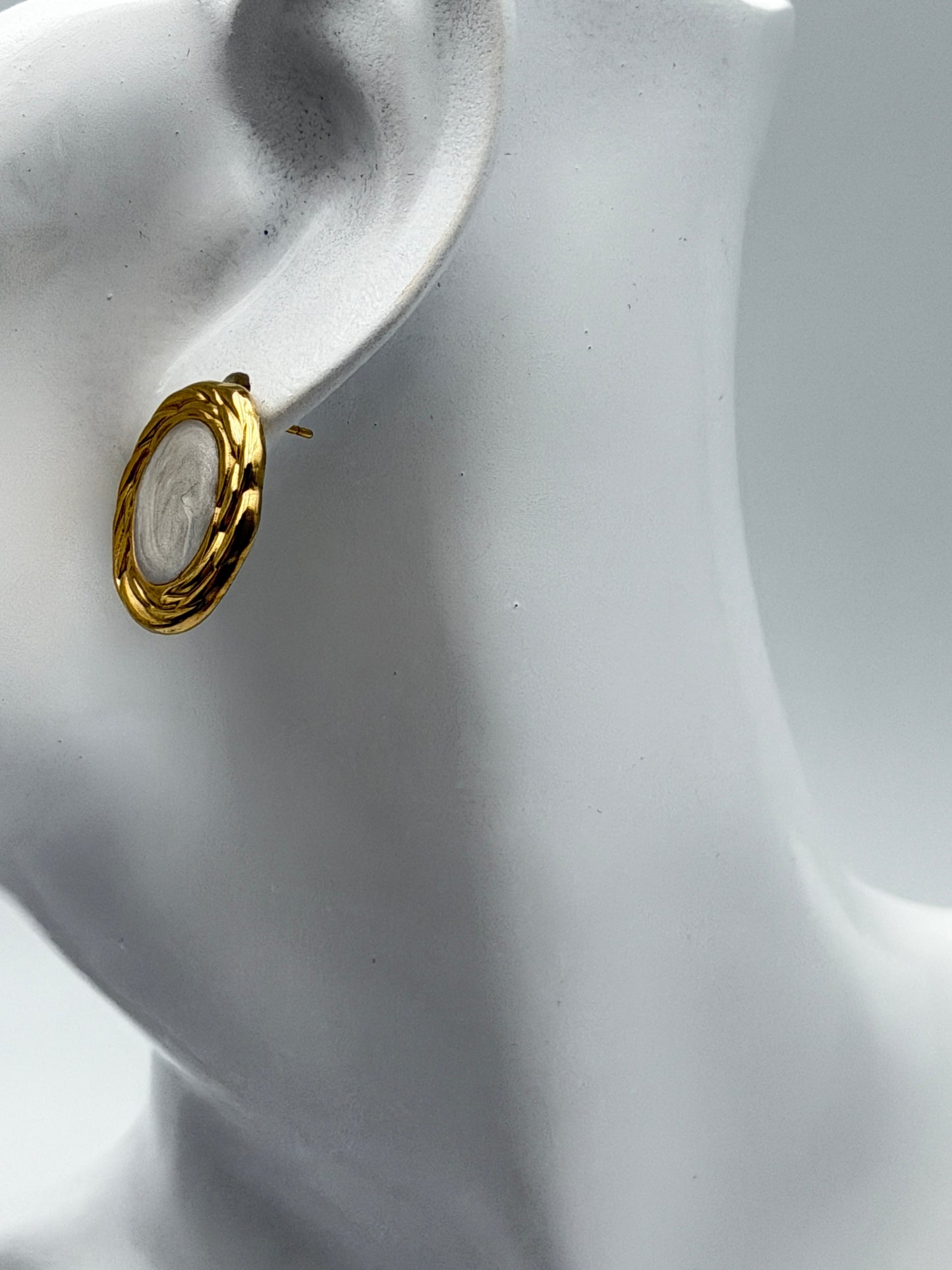 orecchino earring gold plated acciaio steel aisi 316l