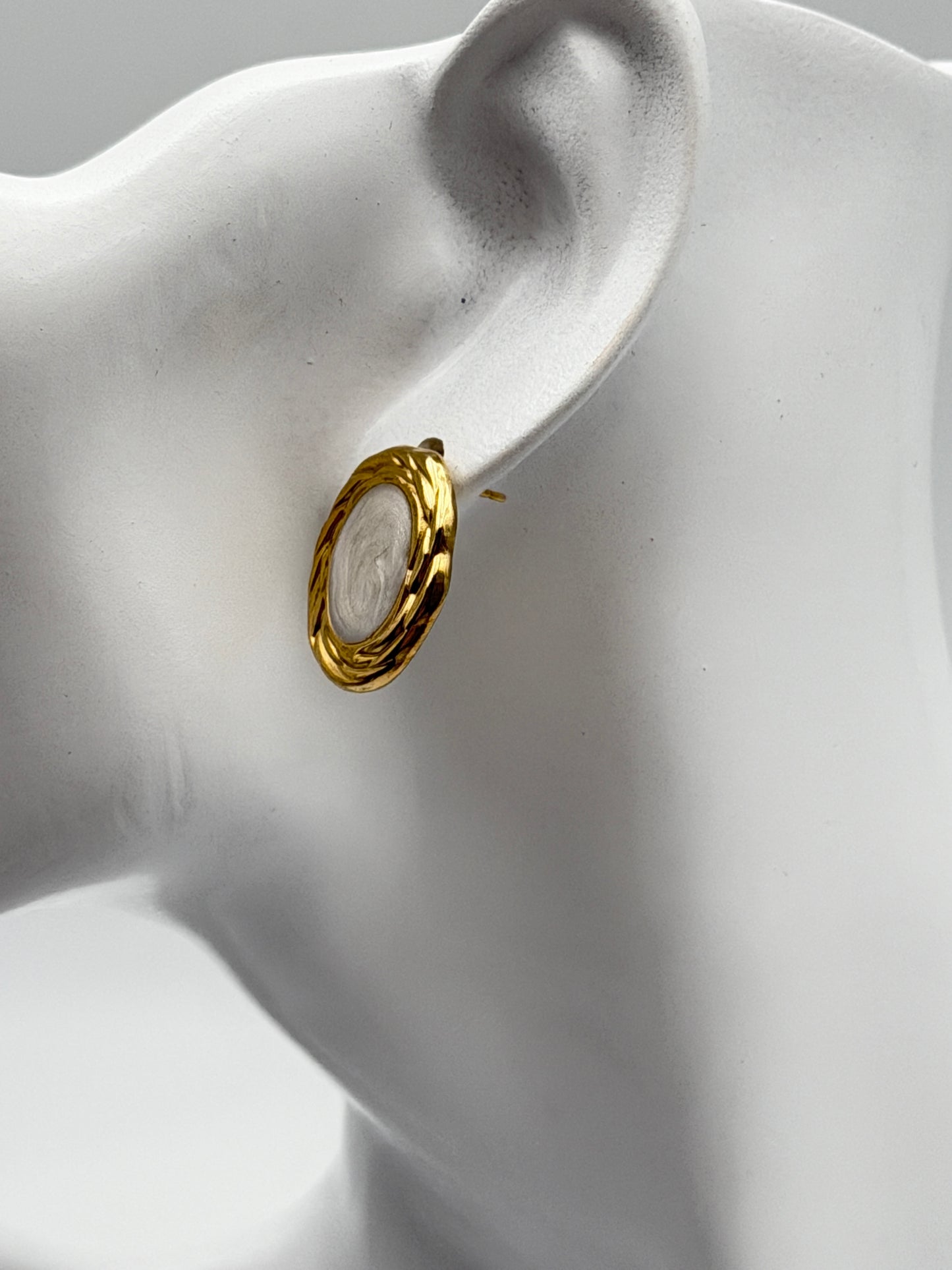 orecchino earring gold plated acciaio steel aisi 316l