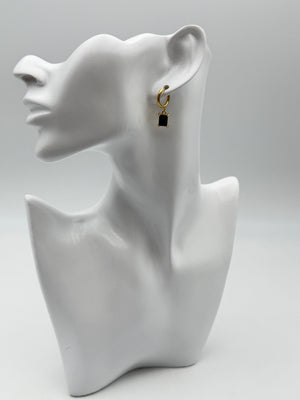 orecchino earring gold plated acciaio steel aisi 316l