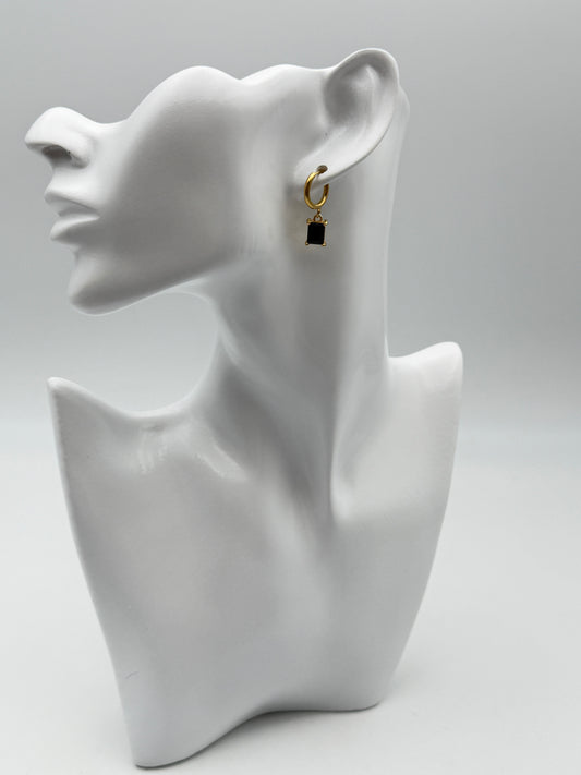 orecchino earring gold plated acciaio steel aisi 316l