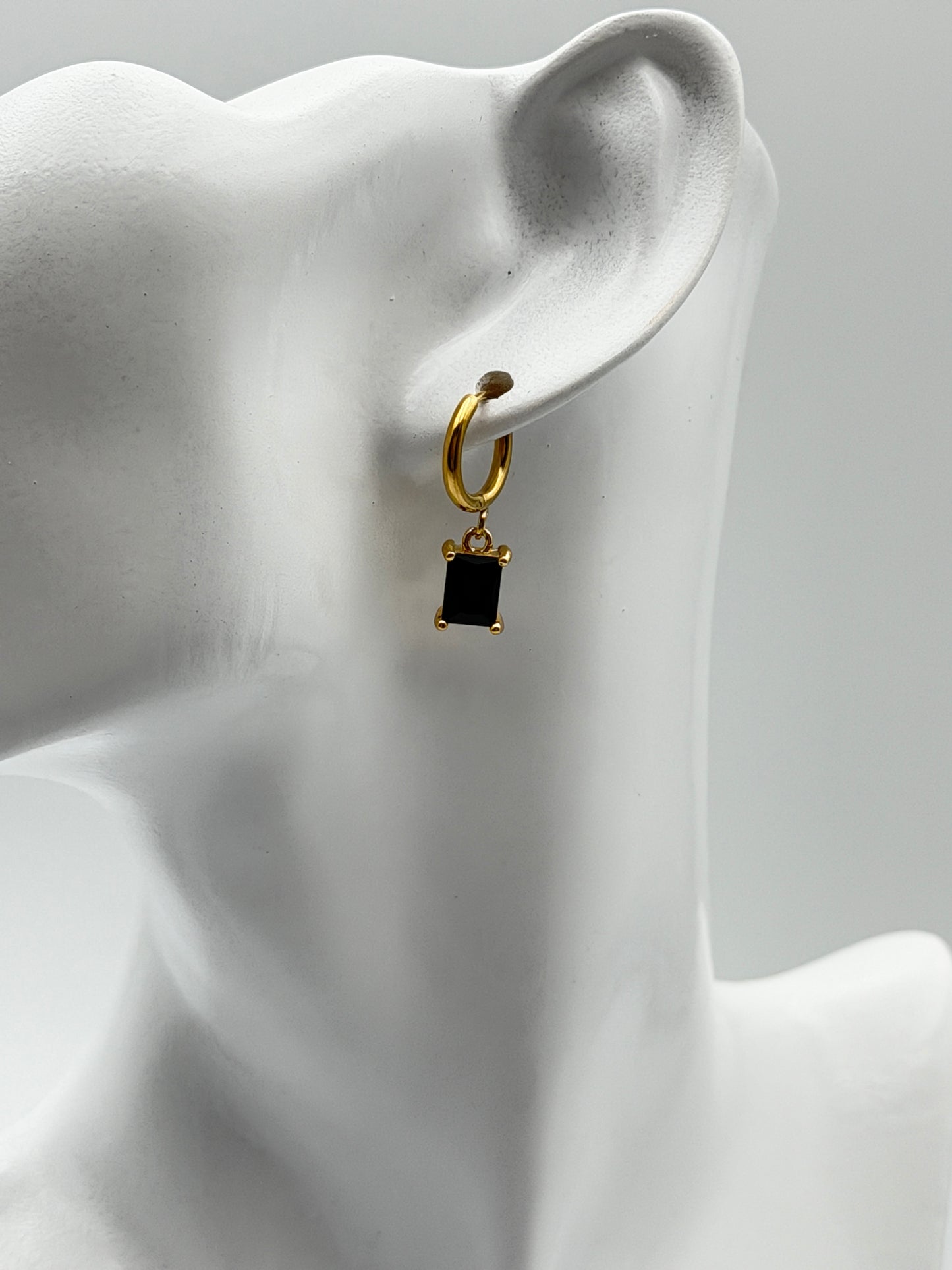 orecchino earring gold plated acciaio steel aisi 316l