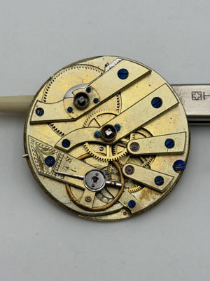 cilindro chiavetta keys cylinder pocket watch movement movimento 36.5mm