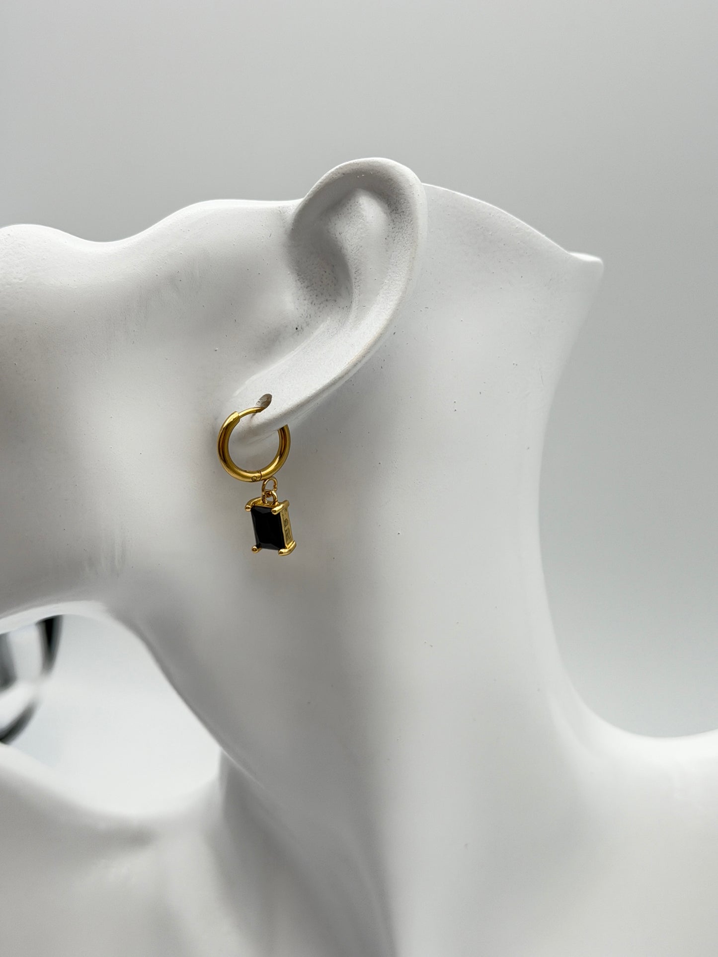 orecchino earring gold plated acciaio steel aisi 316l