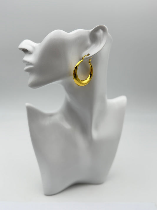 orecchino earring gold plated acciaio steel aisi 316l