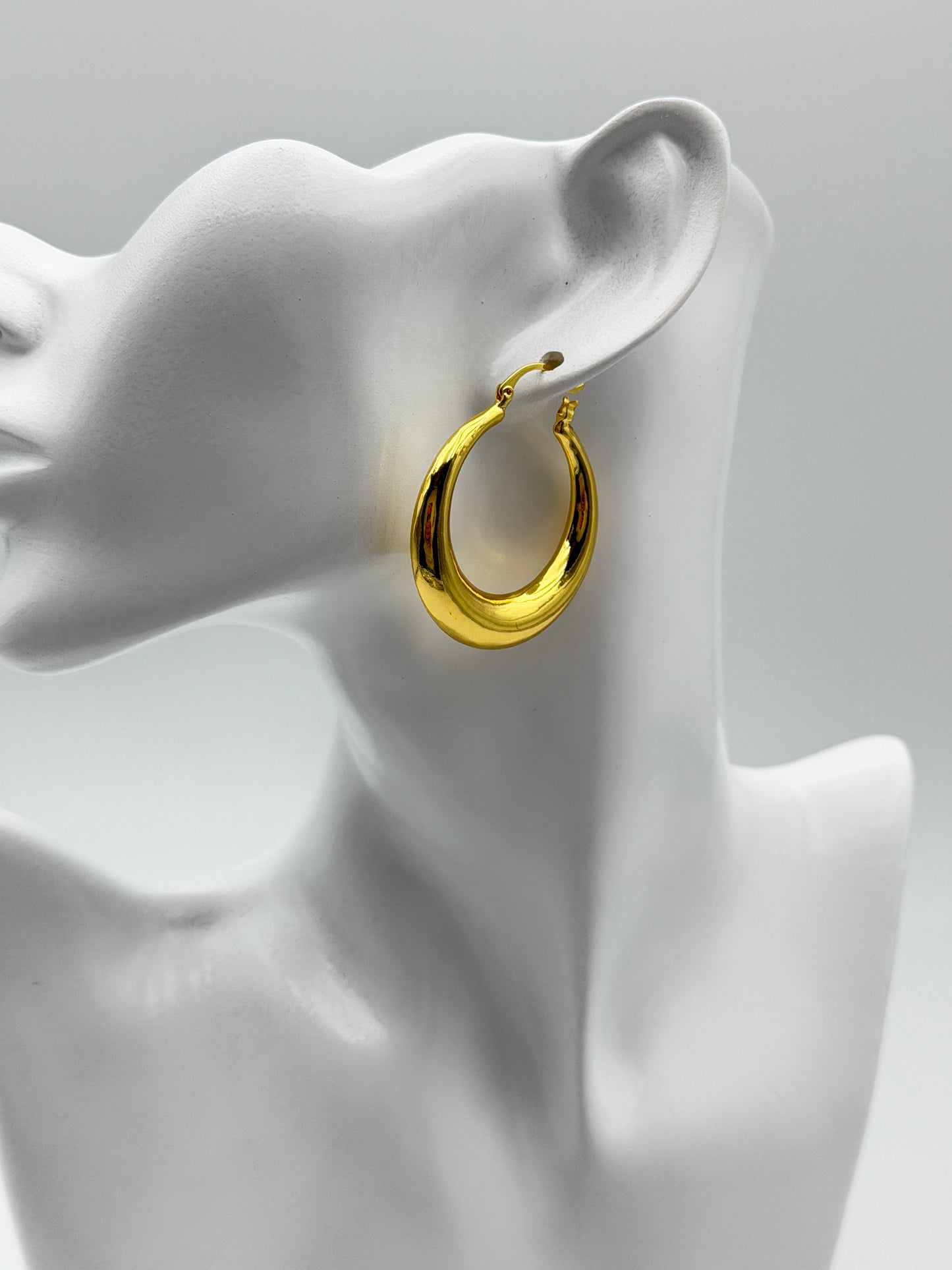 orecchino earring gold plated acciaio steel aisi 316l