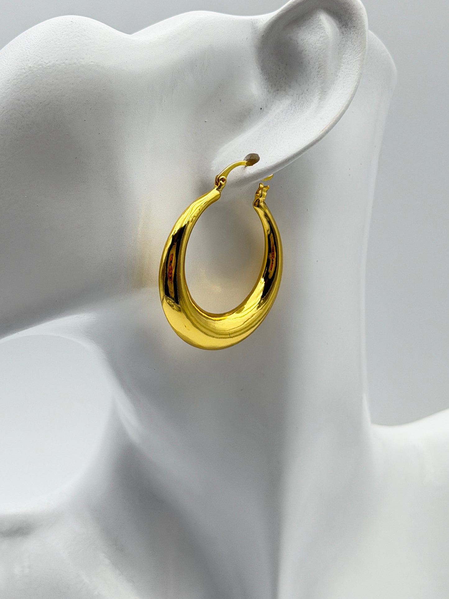 orecchino earring gold plated acciaio steel aisi 316l