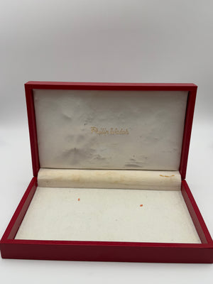 philip watch bienne watch box scatola vintage red