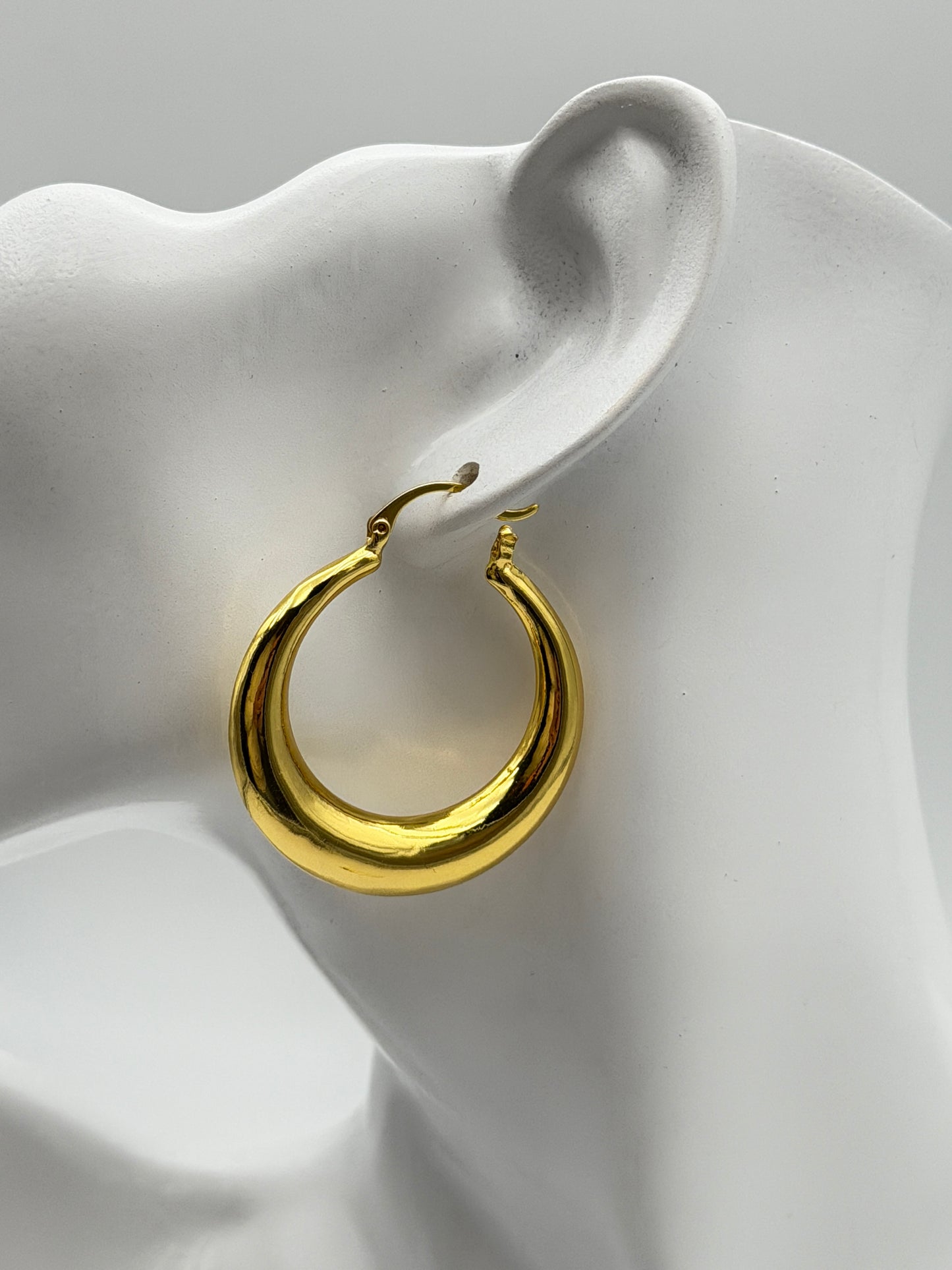 orecchino earring gold plated acciaio steel aisi 316l