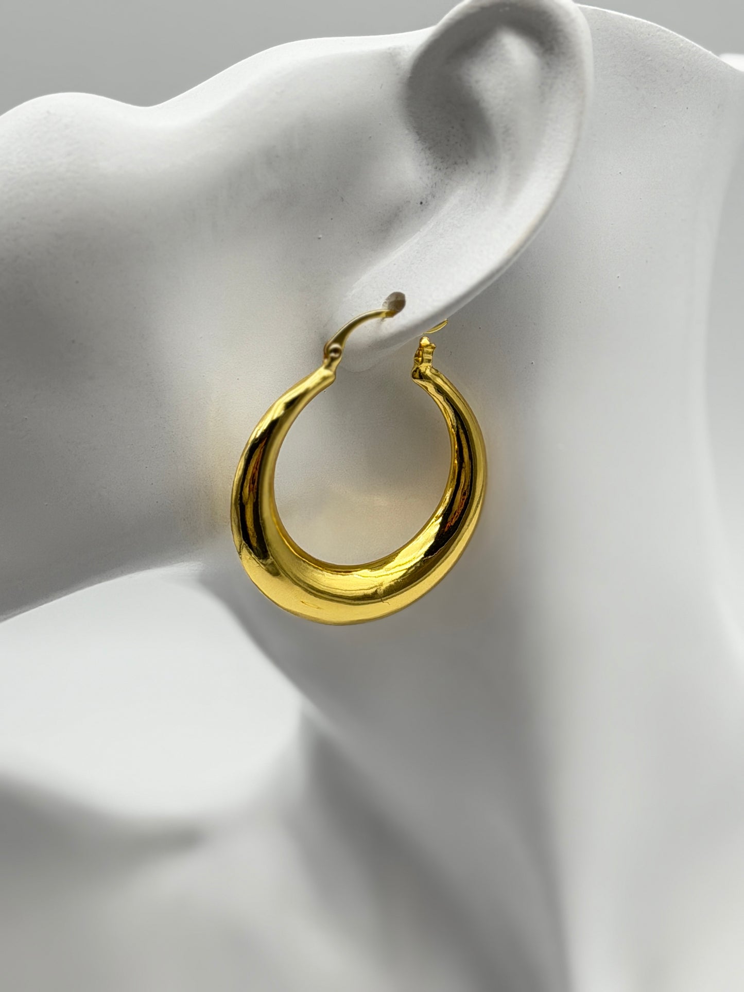 orecchino earring gold plated acciaio steel aisi 316l