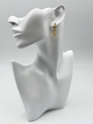 orecchini earring gold plated acciaio steel aisi 316l