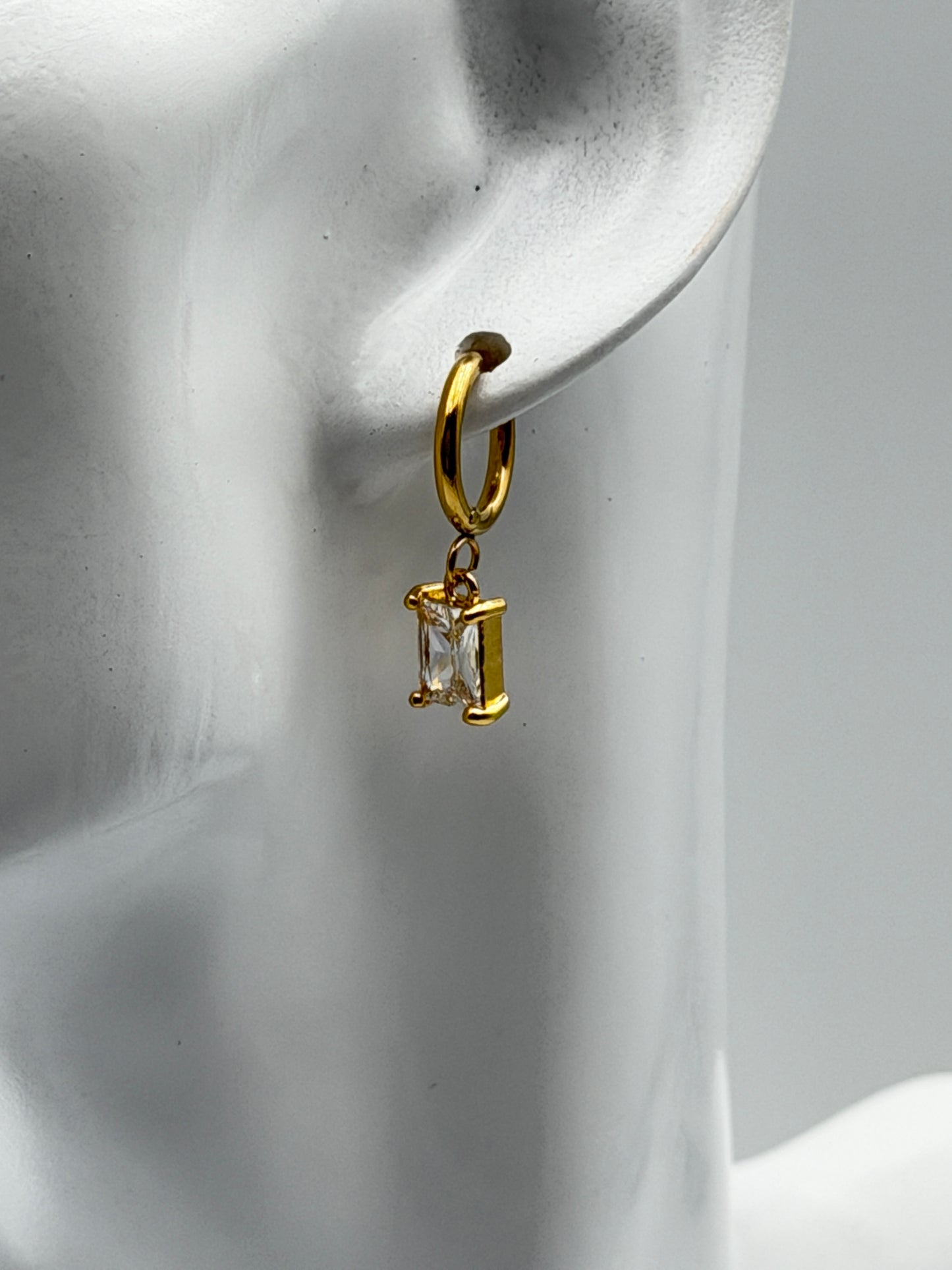 orecchini earring gold plated acciaio steel aisi 316l