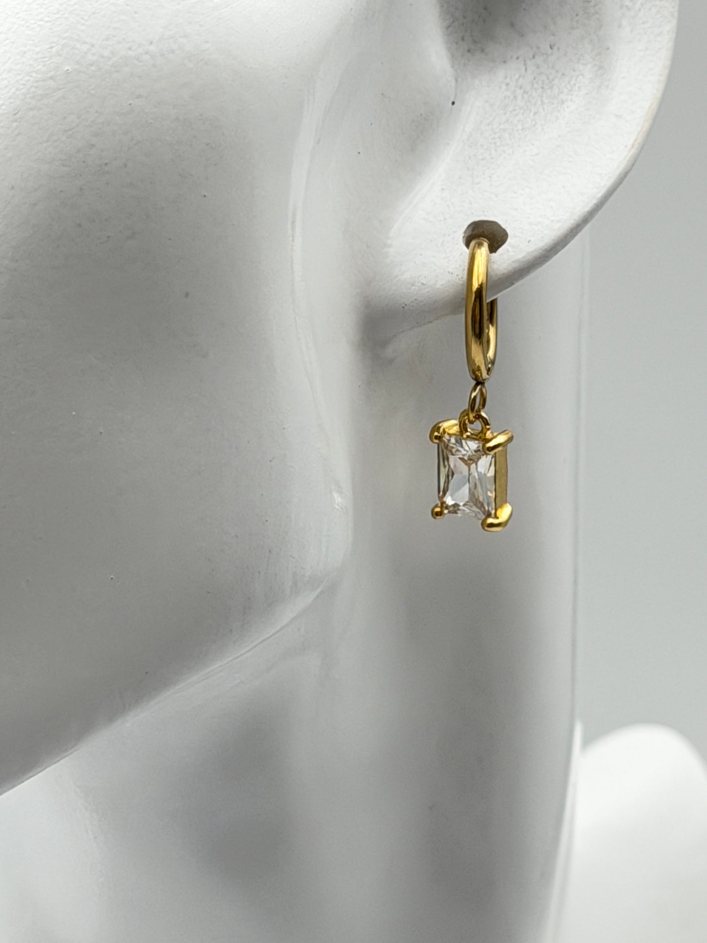 orecchini earring gold plated acciaio steel aisi 316l