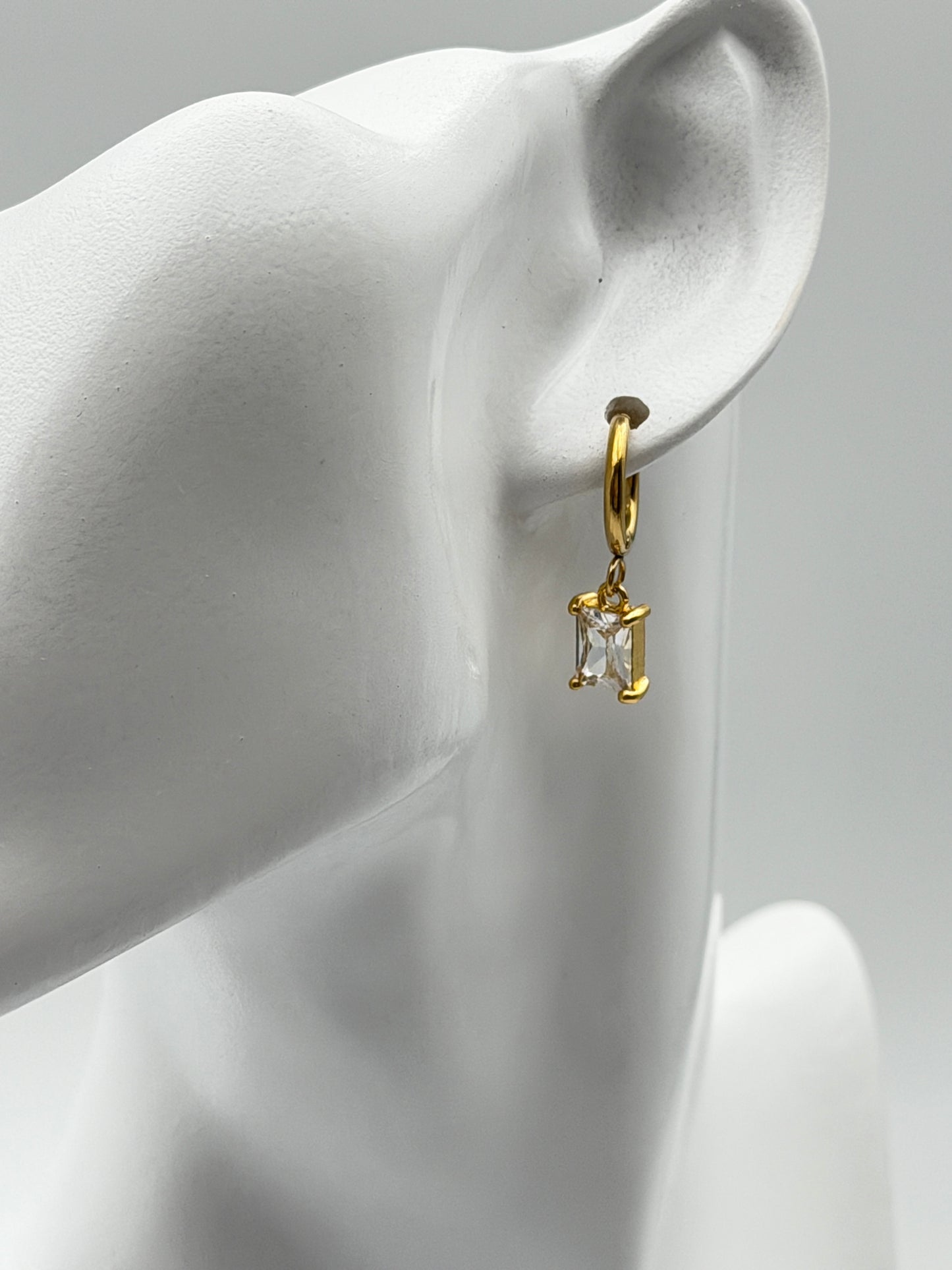 orecchini earring gold plated acciaio steel aisi 316l