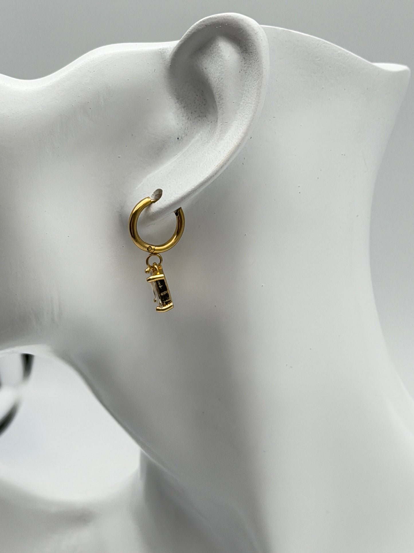 orecchini earring gold plated acciaio steel aisi 316l