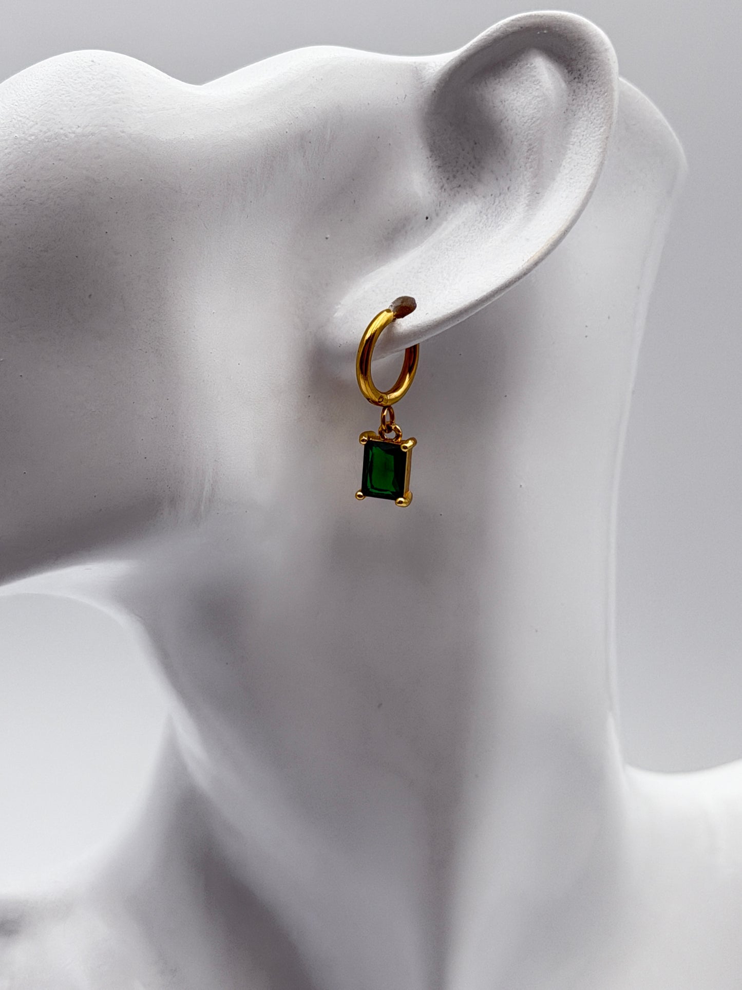 orecchino earring gold plated acciaio steel aisi 316l