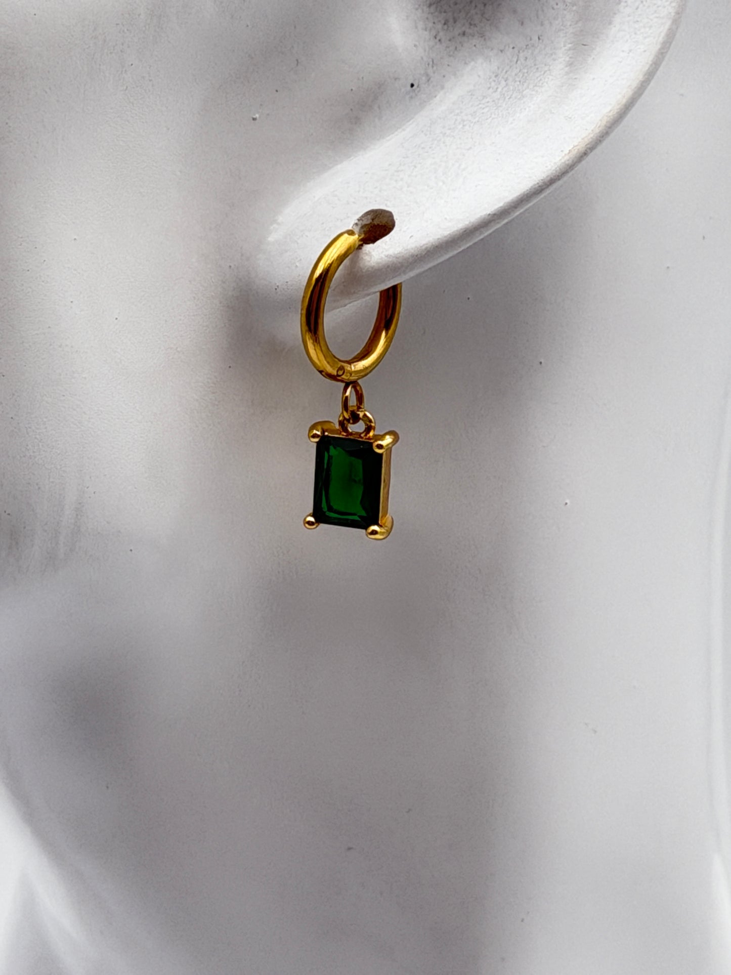 orecchino earring gold plated acciaio steel aisi 316l