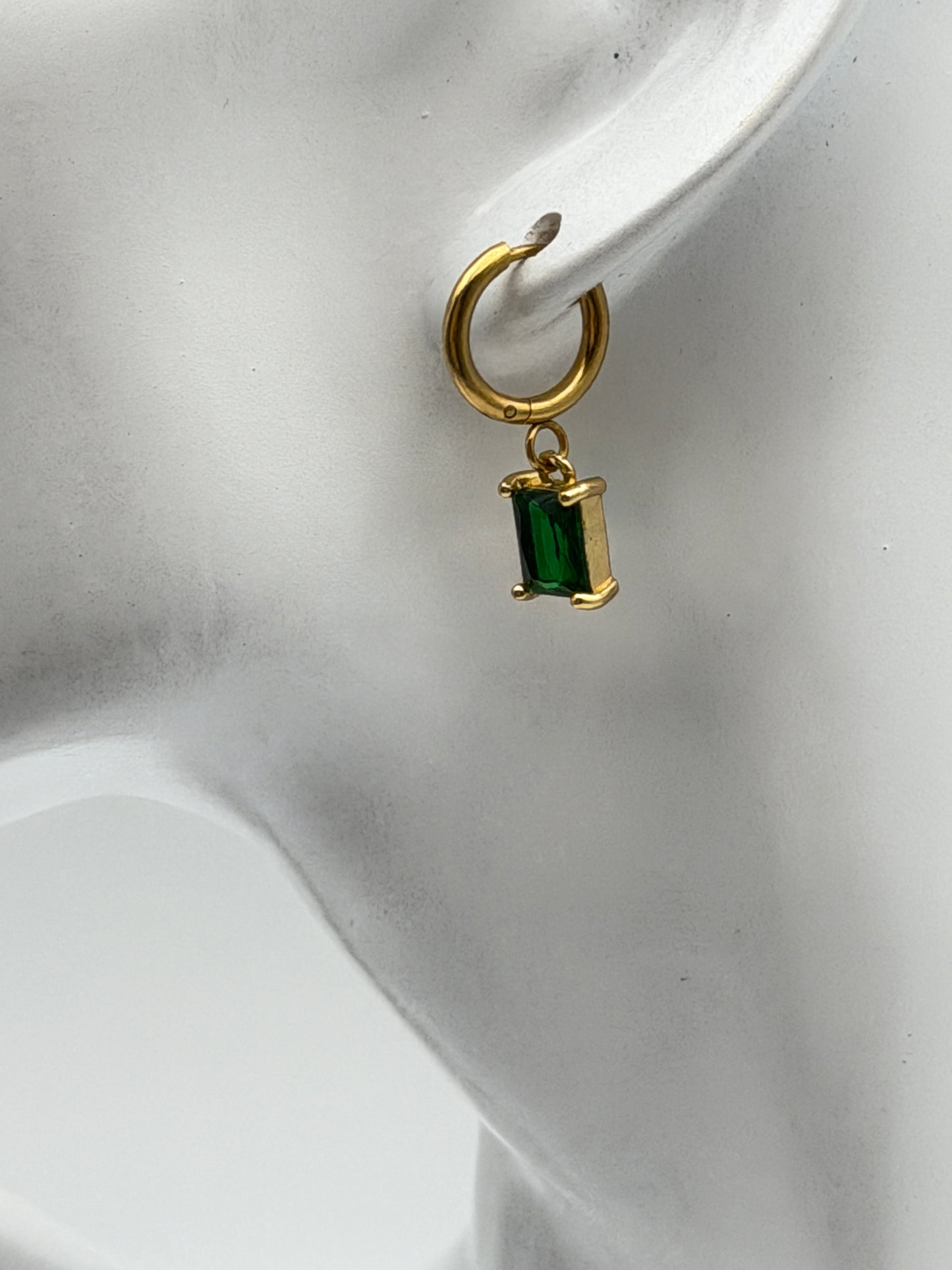 orecchino earring gold plated acciaio steel aisi 316l