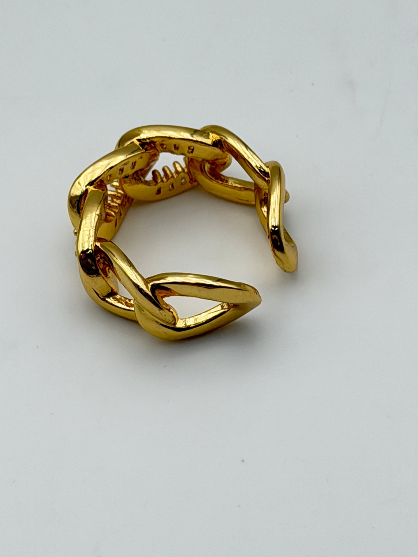 anello ring acciaio aisi 316l gold plated