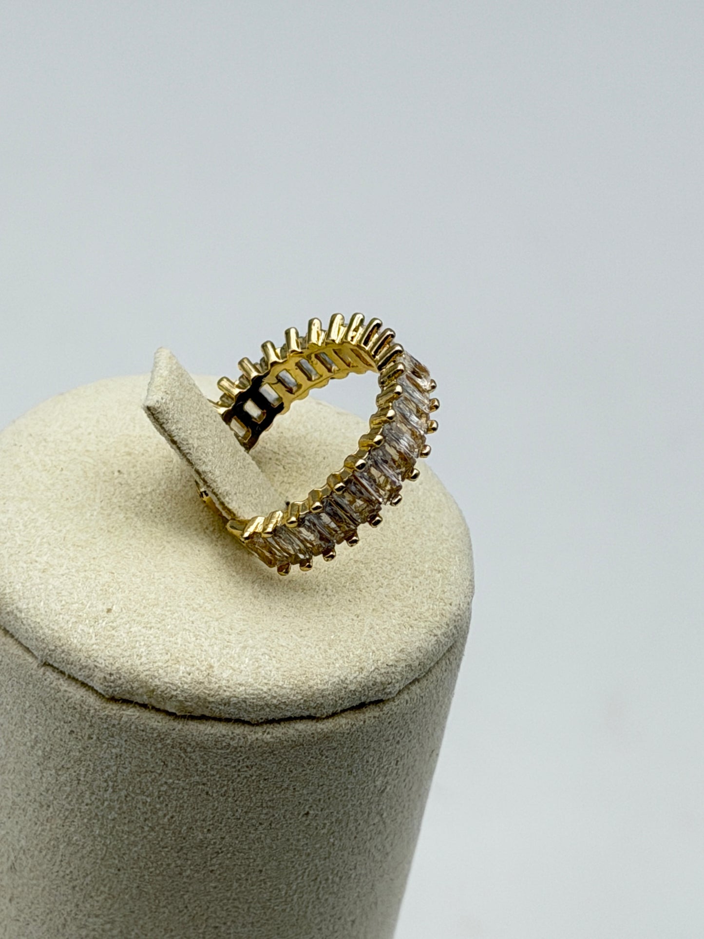 anello ring acciaio aisi 316l gold plated