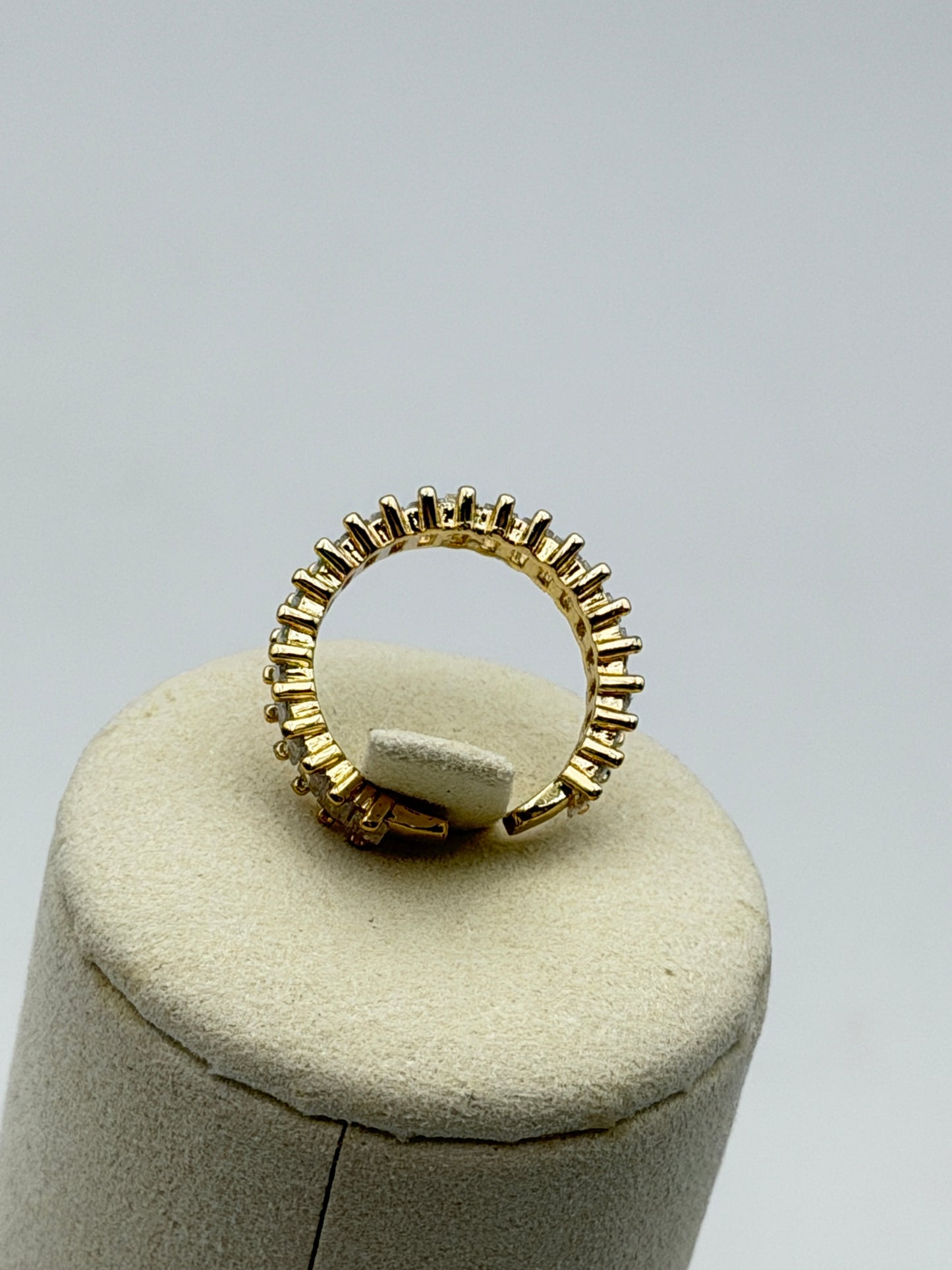 anello ring acciaio aisi 316l gold plated
