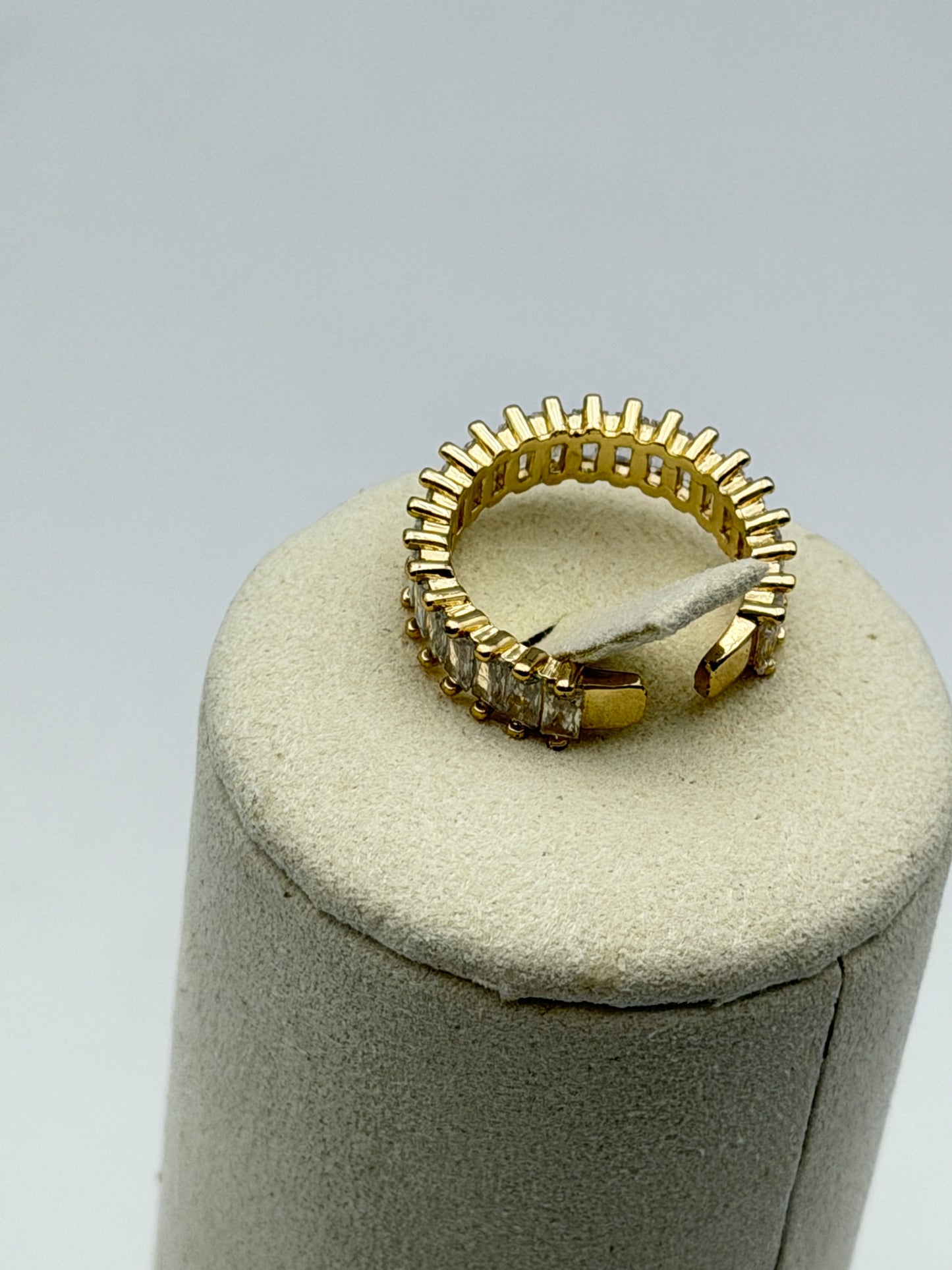 anello ring acciaio aisi 316l gold plated