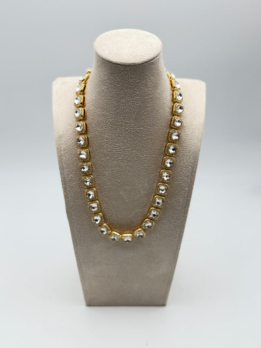 collana necklace acciaio aisi 316l gold plated
