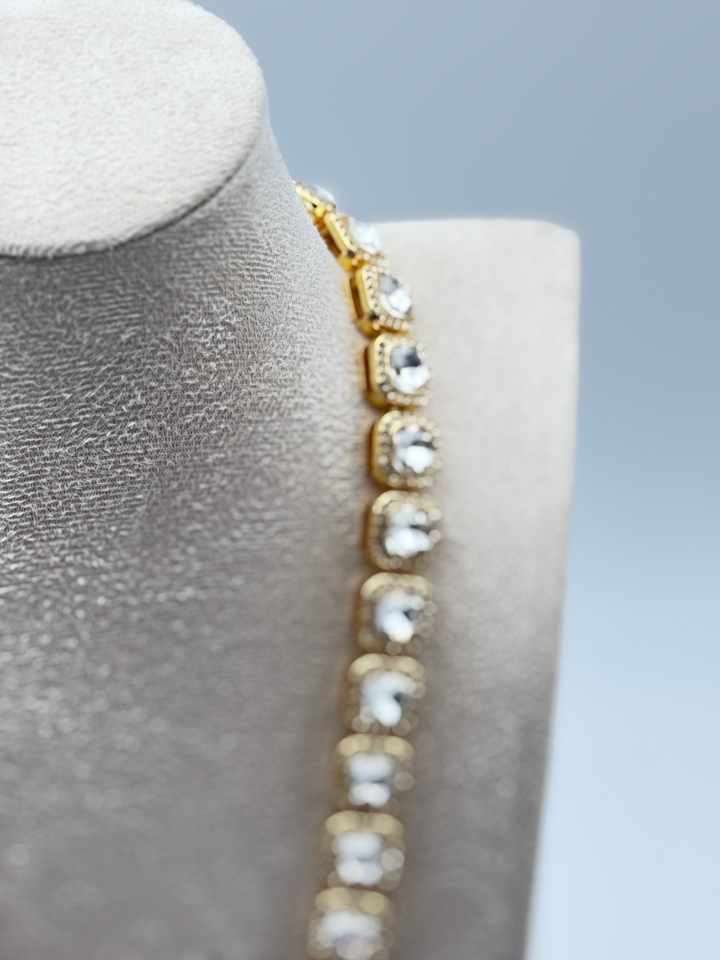 collana necklace acciaio aisi 316l gold plated