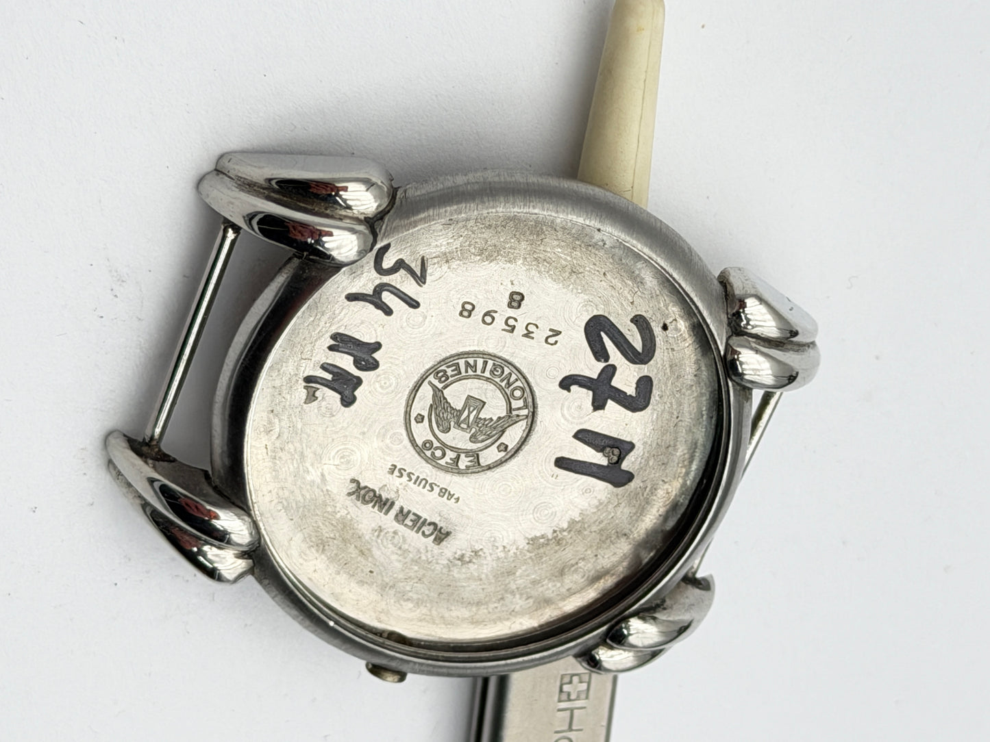 longines 1268z 27m fancy lug 34mm cassa case