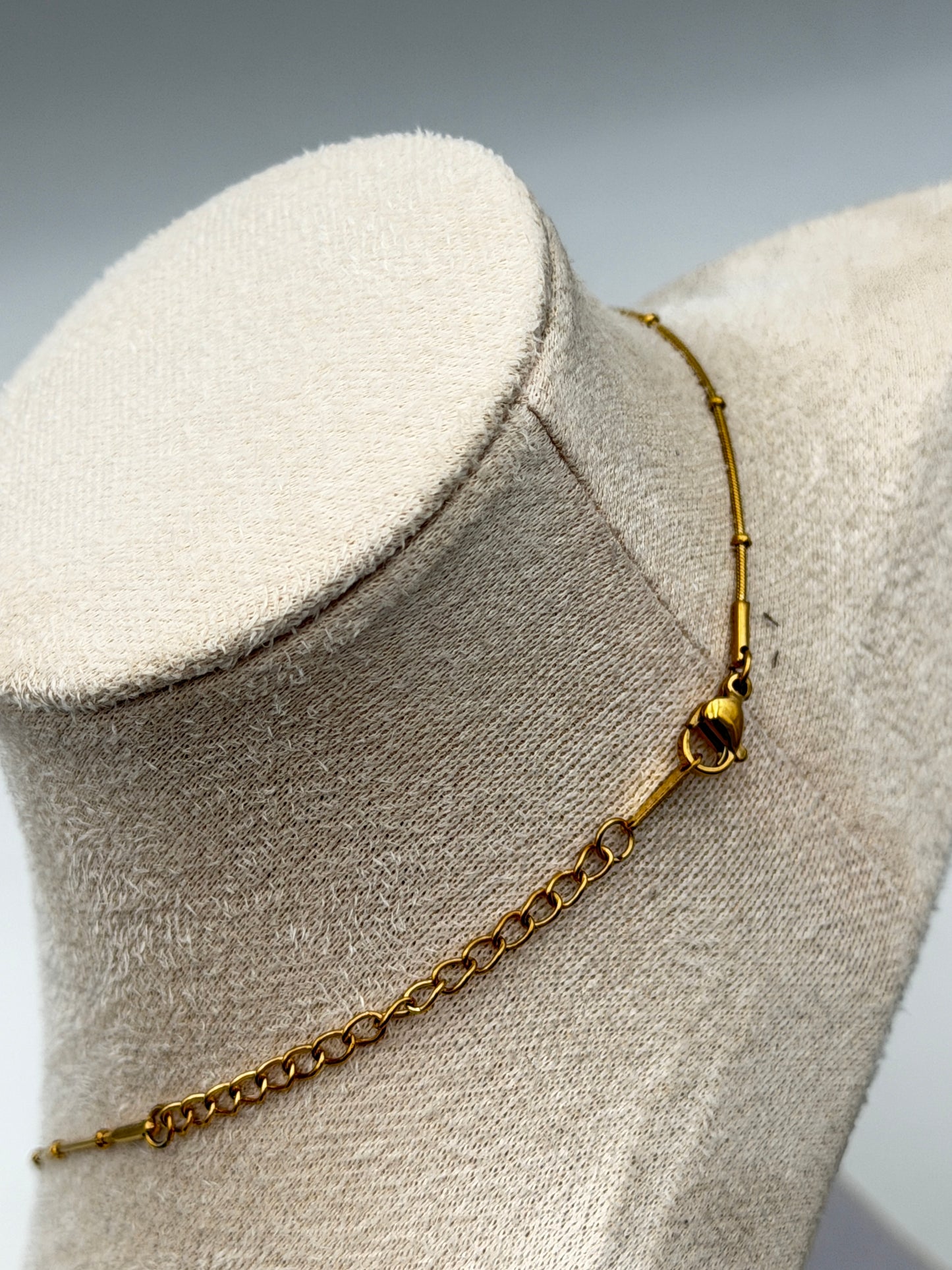 collana necklace acciaio aisi 316l gold plated