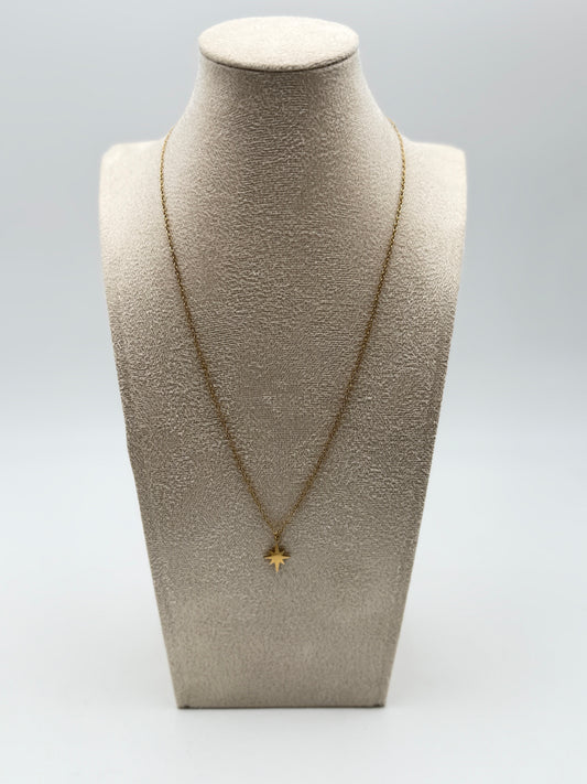 collana necklace acciaio aisi 316l gold plated