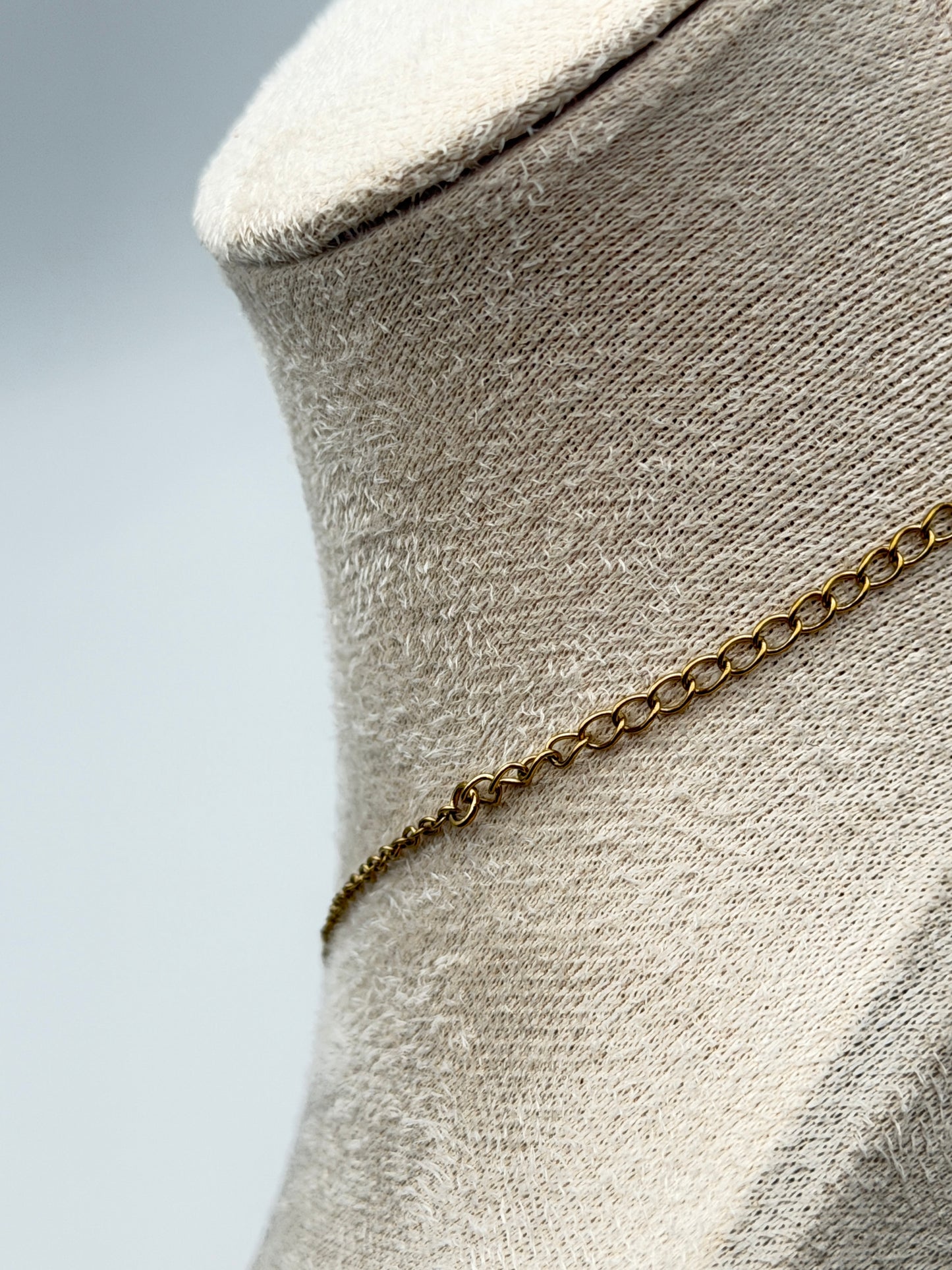 collana necklace acciaio aisi 316l gold plated