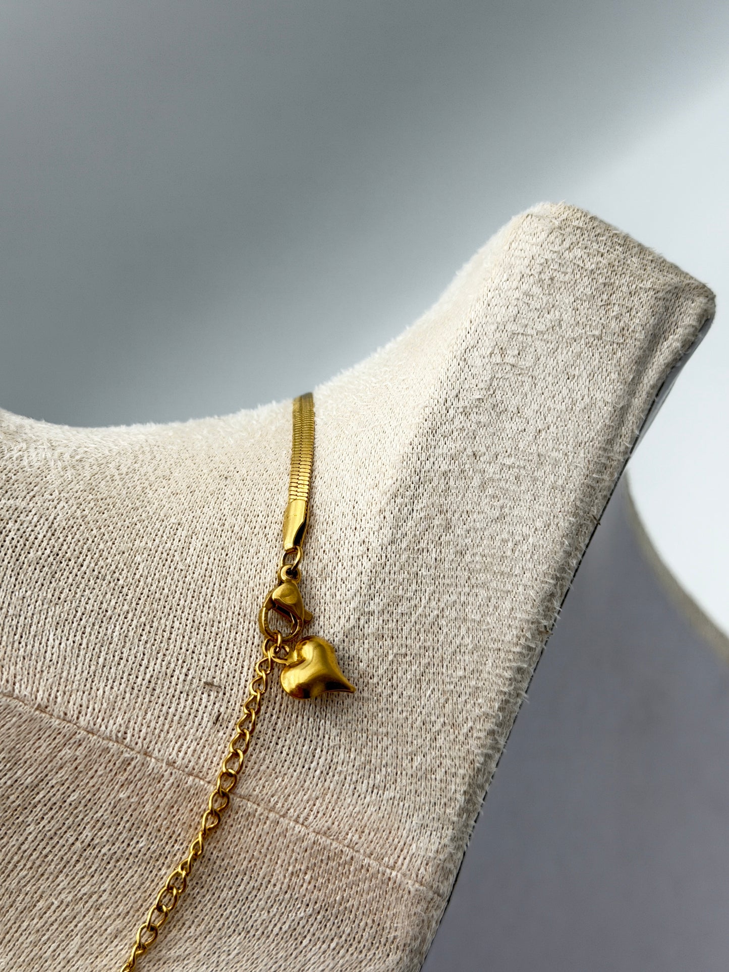 collana necklace acciaio aisi 316l gold plated