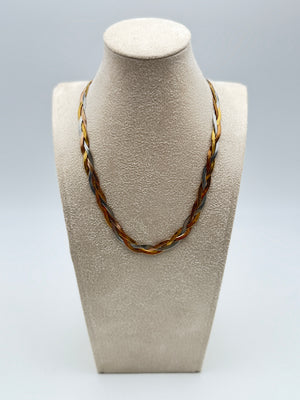 collana necklace acciaio aisi 316l gold plated