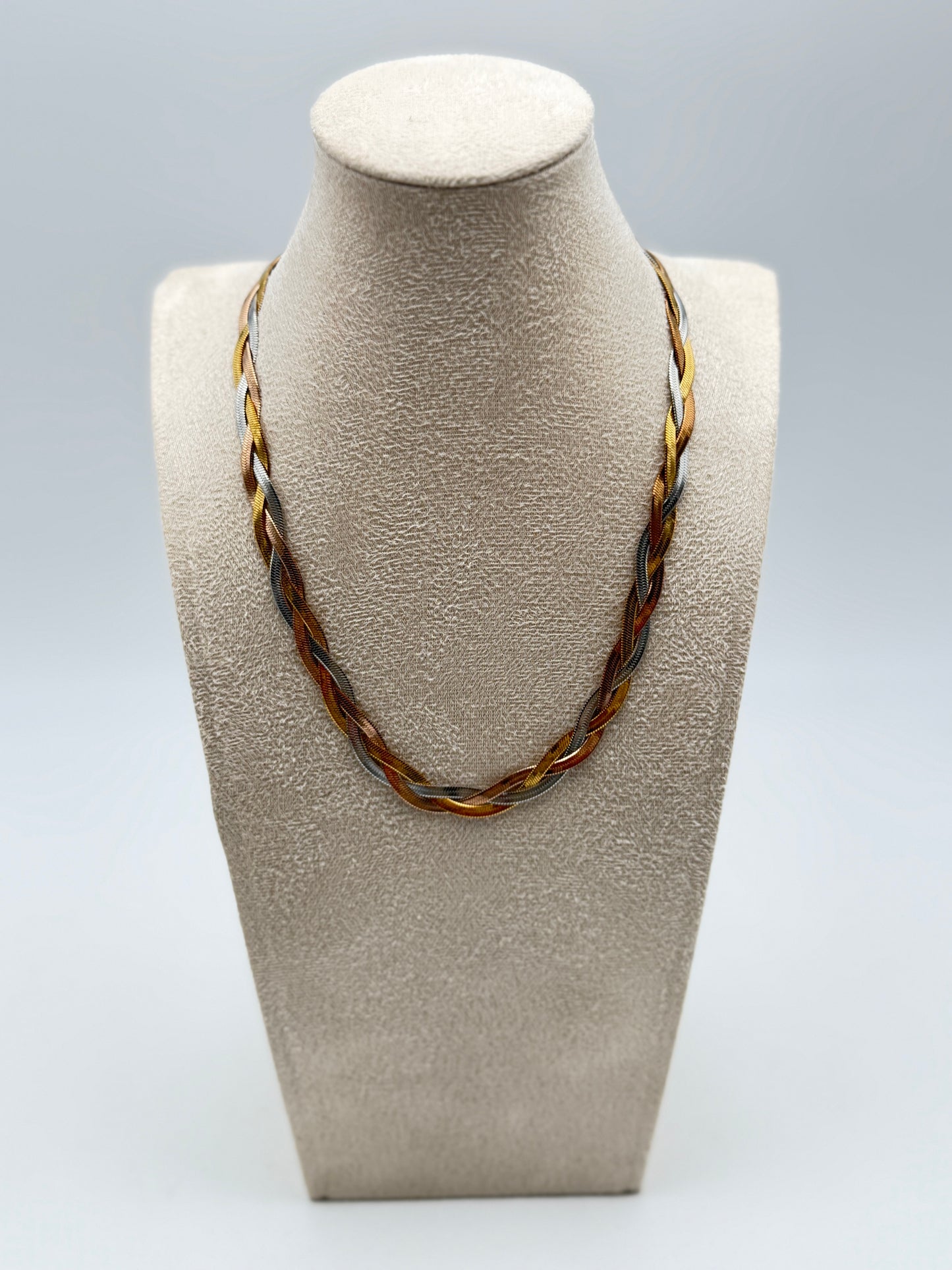collana necklace acciaio aisi 316l gold plated