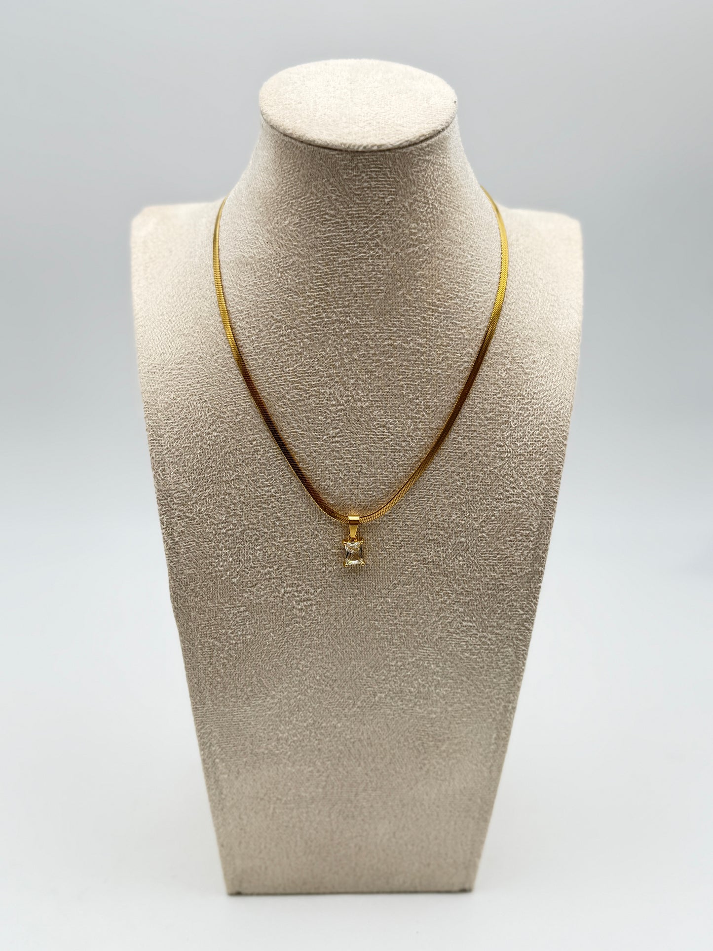 collana necklace acciaio aisi 316l gold plated