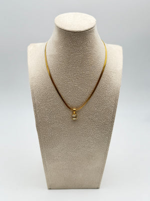 collana necklace acciaio aisi 316l gold plated