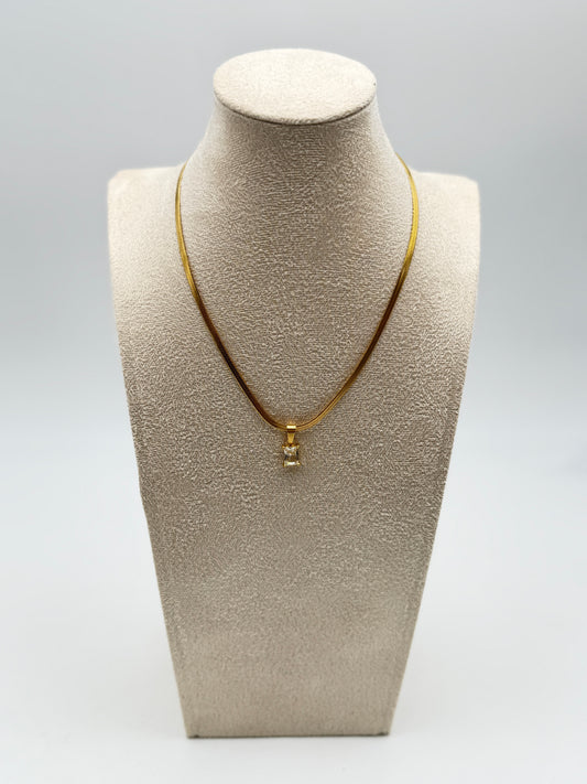 collana necklace acciaio aisi 316l gold plated
