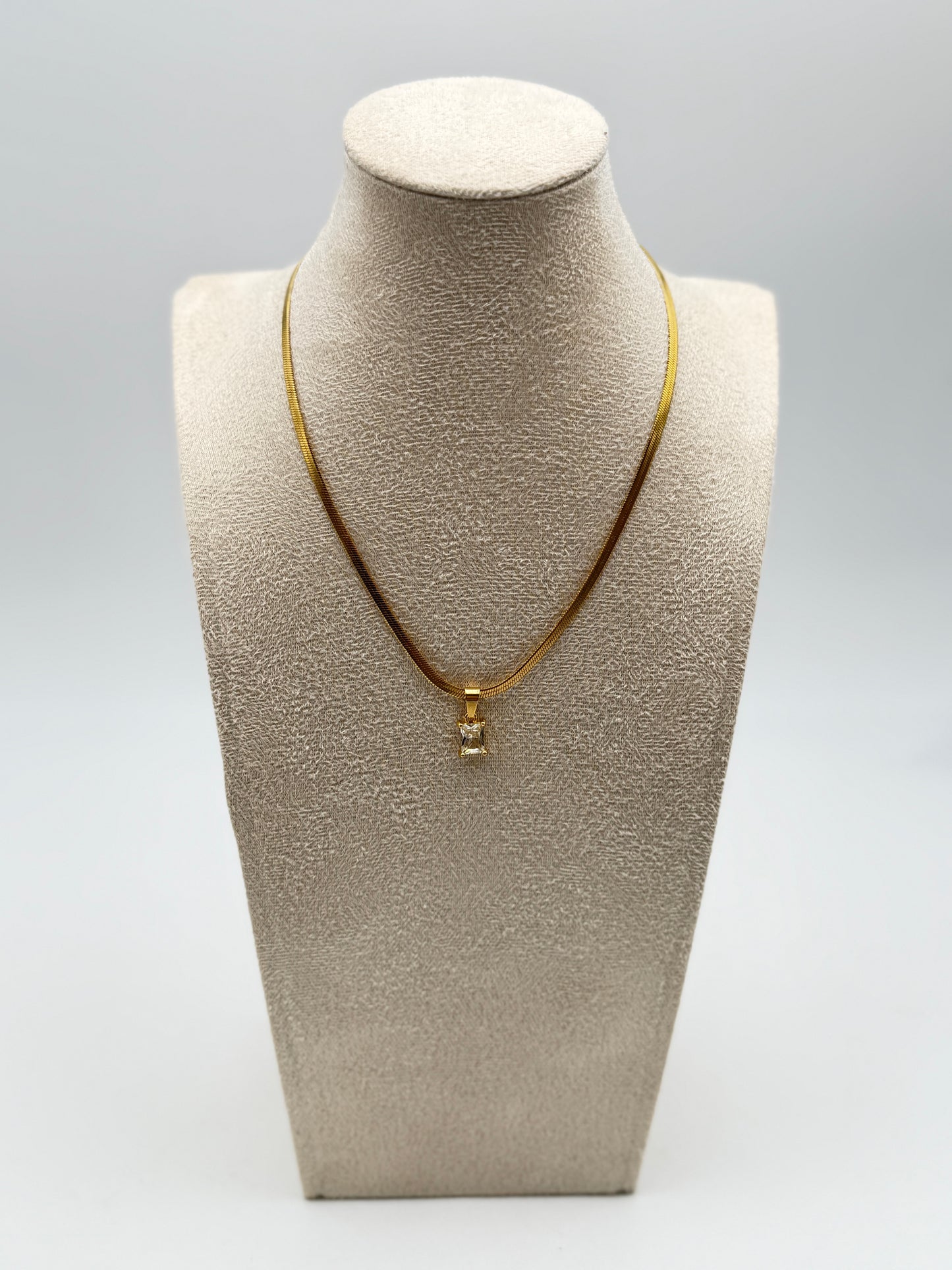 collana necklace acciaio aisi 316l gold plated