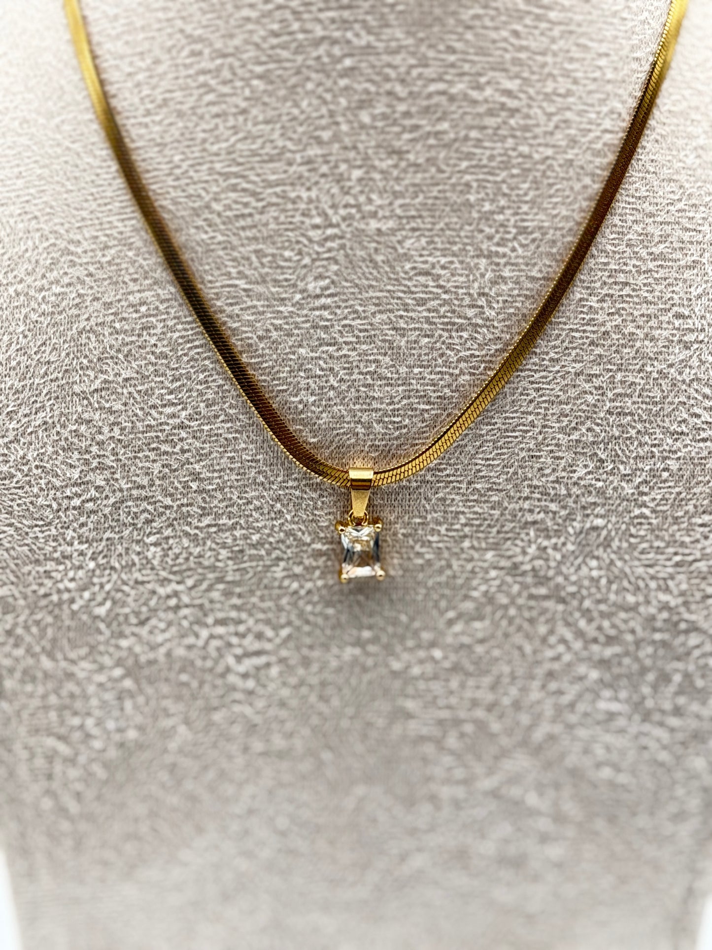 collana necklace acciaio aisi 316l gold plated