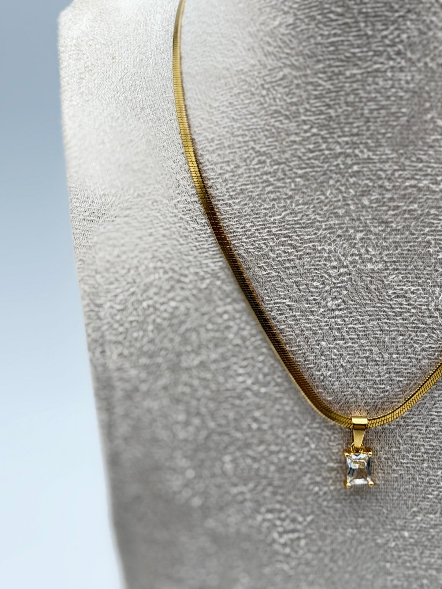 collana necklace acciaio aisi 316l gold plated
