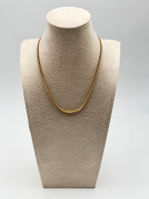 collana necklace acciaio aisi 316l gold plated