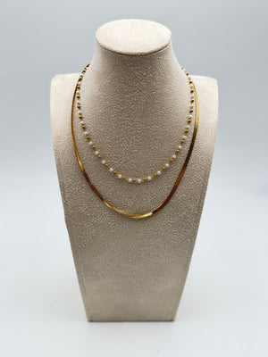 collana necklace acciaio aisi 316l gold plated
